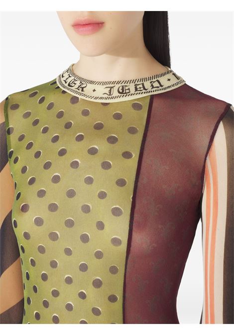 patchwork long dfess woman multicolor JEAN PAUL GAULTIER | 26/01-W-DR115-M015P90